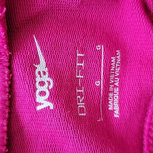 πHPπ Nike Yoga Dri-FIT Dynamic Berry Pink 7/8-Length Joggers L - Picture 10 of 10